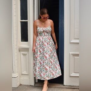 Worn once! Madison Matthew’s Sally Midi Dress. Pattern different than cover. S.